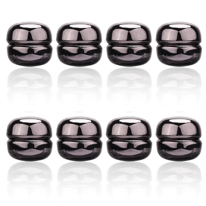 8pcs Hijab Magnets Strong Magnetic Hijab Pins Buttons Multi-Purpose No-Snag Hijab Pins Magnetic Scarf Clasp Pinless Brooch for Women Clothing Scarf (Silver)