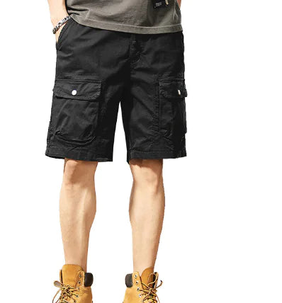 Men's Casual Cargo Shorts with Multiple Pockets