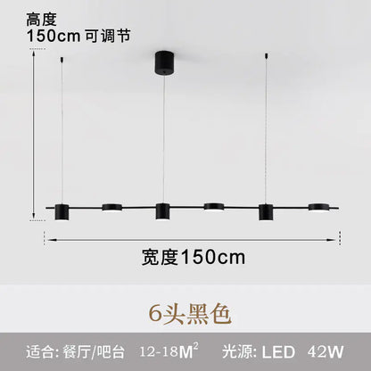 Minimalist LED Linear Pendant Light for Home Decor 110V